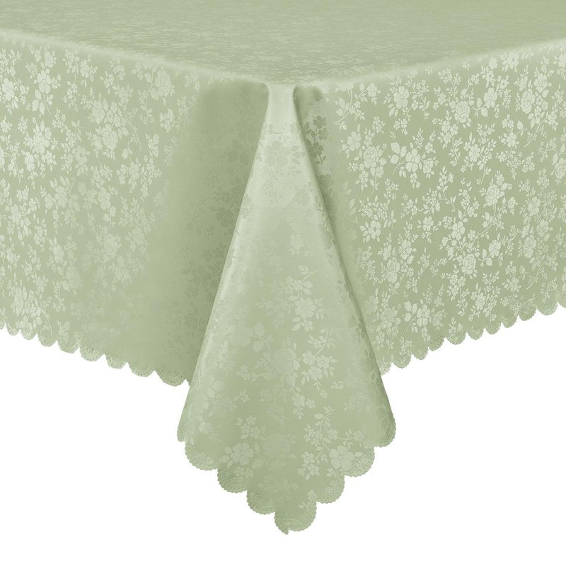 Smiry Rectangle Table Cloth, Waterproof Heavy Duty Vinyl Tablecloths, Wipeable Washable Table Cover for Kitchen and Dining Room (Grass Green, 60" X 120")