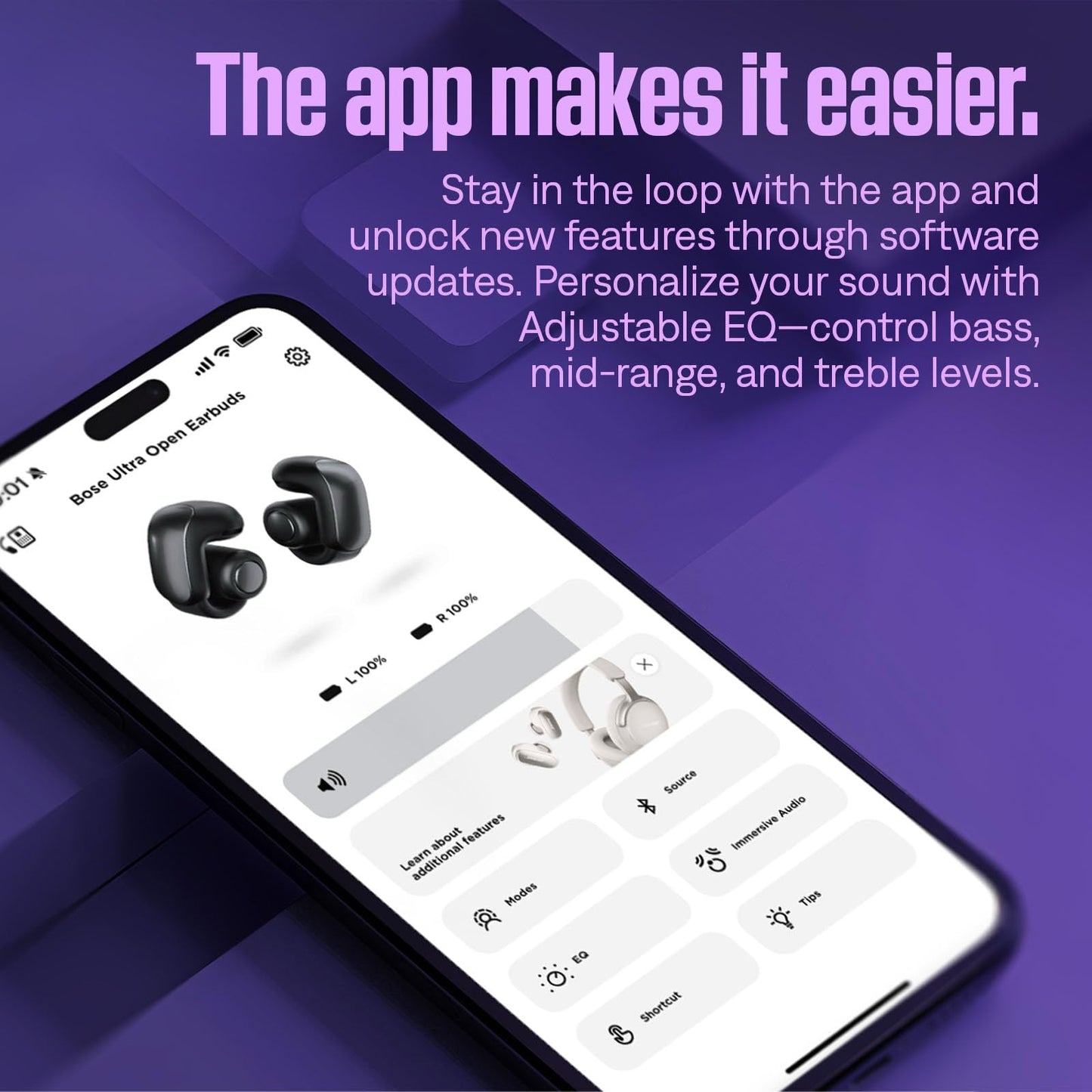 Bose Ultra Open Earbuds - Bluetooth Open Ear Earbuds with OpenAudio for Awareness, Clip-On Design for Comfort, Water Resistant, Up to 48 Hrs of Playtime, Desert Gold - Limited Edition Color