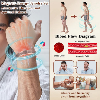 Cigmag Copper Bracelet for Men, with Powerful 9X 5000 Gauss Magnets, Adjustable Solid Pure Copper (Celtic Lotus Life Tree)