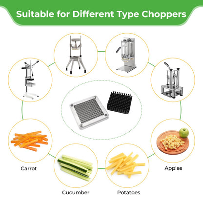 POWLAB Replacement Chopper 1/4" Blade Commercial Vegetable Chopper Dicer Stainless Steel Blade for Fruit Cutting Machine Tomato French Fries Cutter