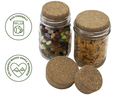 Cork Lid / Stopper for Mason Jars 4 Pack