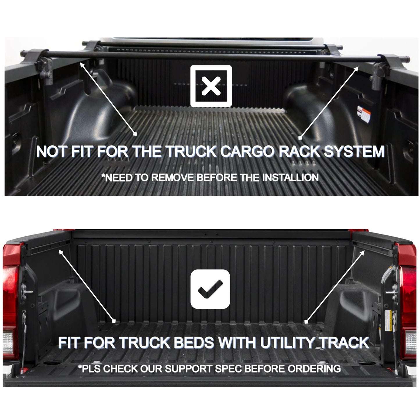 OSOBAK 5.5ft Soft Roll Up Truck Pickup Tonneau Cover for 2007-2021 Toyota Tundra Short Bed Cover | Compatible for Deck Rail System