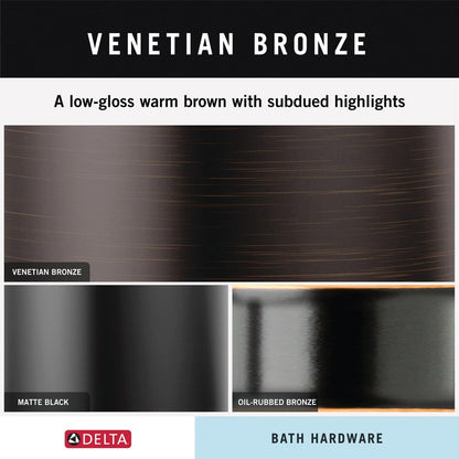 Delta Faucet 73824-RB Lahara Towel Bar, 24", SpotShield Venetian Bronze