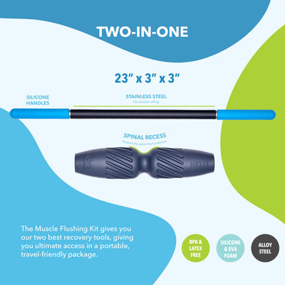 RAD Rod Mini – Compact Deep Tissue Massage Roller Stick – Travel-Ready Myofascial Release Tool for Legs, Back, Neck, Arms & Shoulders – Muscle Roller for Mobility & Recovery