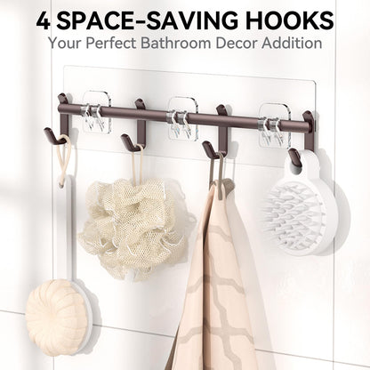 YASONIC Shower Caddy, 100% Rustproof Shower Shelves for Inside Shower, No Drilling Bathroom Organizers and Storage, 6 Pack Large Capacity Bathroom Shelves for Kitchen & Home Decor