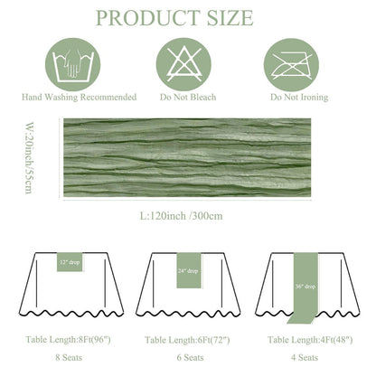 12Pack Sage Green Cheese Cloth Table Runner 10Ft Cheesecloth Table Runner Boho Gauze Table Runners Sage Green Wedding Decor for Party Bridal Shower Thanksgiving Christmas