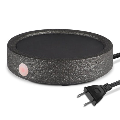 MOCOSA Candle Warmer Plate,Coffee Mug Warmer for Desk, Electric Candle Warmer for Home Office, Fragrance and Heating Cup Warmers for Tea and Milk, Hot Chocolate as Gifts for Women Mom（Black-No Cup）