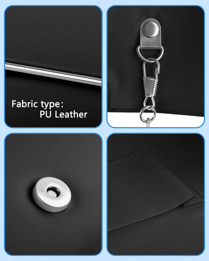 TINDTOP Clutch Purses for Women, PU Leather Formal Evening Bags Shoulder Party Handbags Wedding Cocktail Prom Clutches (Black)