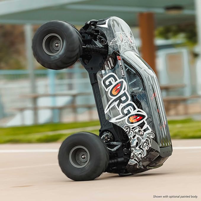 ARRMA 1/10 Gorgon 2WD RTA Kit Brushed Monster Truck (Battery &amp Charger Included) Clear ARA3230SKT2