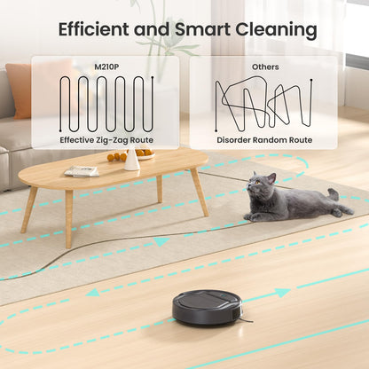 Lefant M210 Pro Robot Vacuum, 3 Adjustable Suction, WiFi/APP/Alexa, 120 Min Runtime, Self-Charging Robotic Vacuums, Slim, Quiet, 6 Cleaning Modes Ideal for Pet Hair, Hard Floors