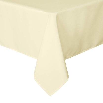 sancua Rectangle Tablecloth - 70 x 90 Inch - Stain and Wrinkle Resistant Washable Polyester Table Cloth, Decorative Fabric Table Cover for Dining Tables, Buffet Parties and Camping, Beige