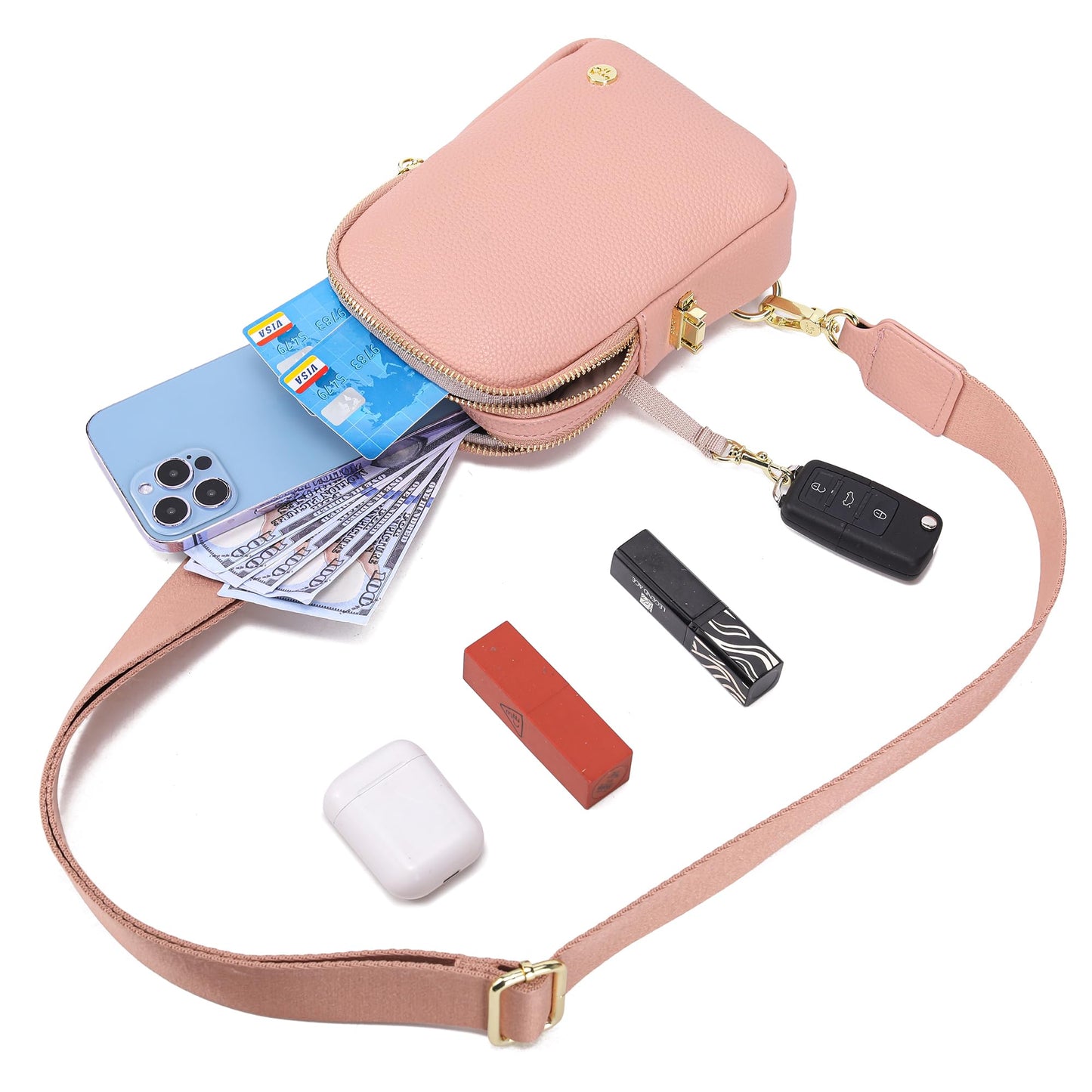 INICAT Anti Theft Crossbody Bags for Women Travel Small Sling Bags Cross Body Bag Purses for Woman