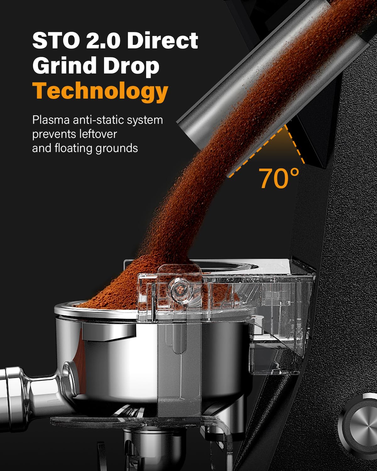 SHARDOR 64mm Burr Coffee Grinder, Electric Espresso Coffee Grinders for Home Use with Commercial-Grade Precision, 100 Grind Settings, Die-Cast Aluminum Housing, 17.6oz Hopper, Anti-Static Technology