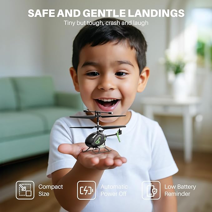 SYMA S100 Mini RC Helicopter with Gyro Stabilizer Altitude Hold 3.5 Channel 5-7 Min Flight Time Remote Control Helicopter Toy for Boys and Girls