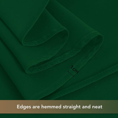 sancua Tablecloths for 6 Foot Rectangle Tables, 6 Pack - Washable Polyester Fabric Table Cloth for Chirstmas Party, Birthday, Banquet Reception, 54x108 Inch Hunter Green