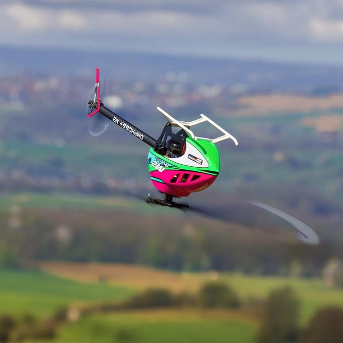 OMPHOBBY M2 V3 PRO RC Helicopter for Adults Support APP Tuning &amp Telemetry 6CH 3D Brushless Direct Drive Lightweight 320g OFS3 Flight Control 200-Class Mini Helicopter for Outdoor Yellow PNP