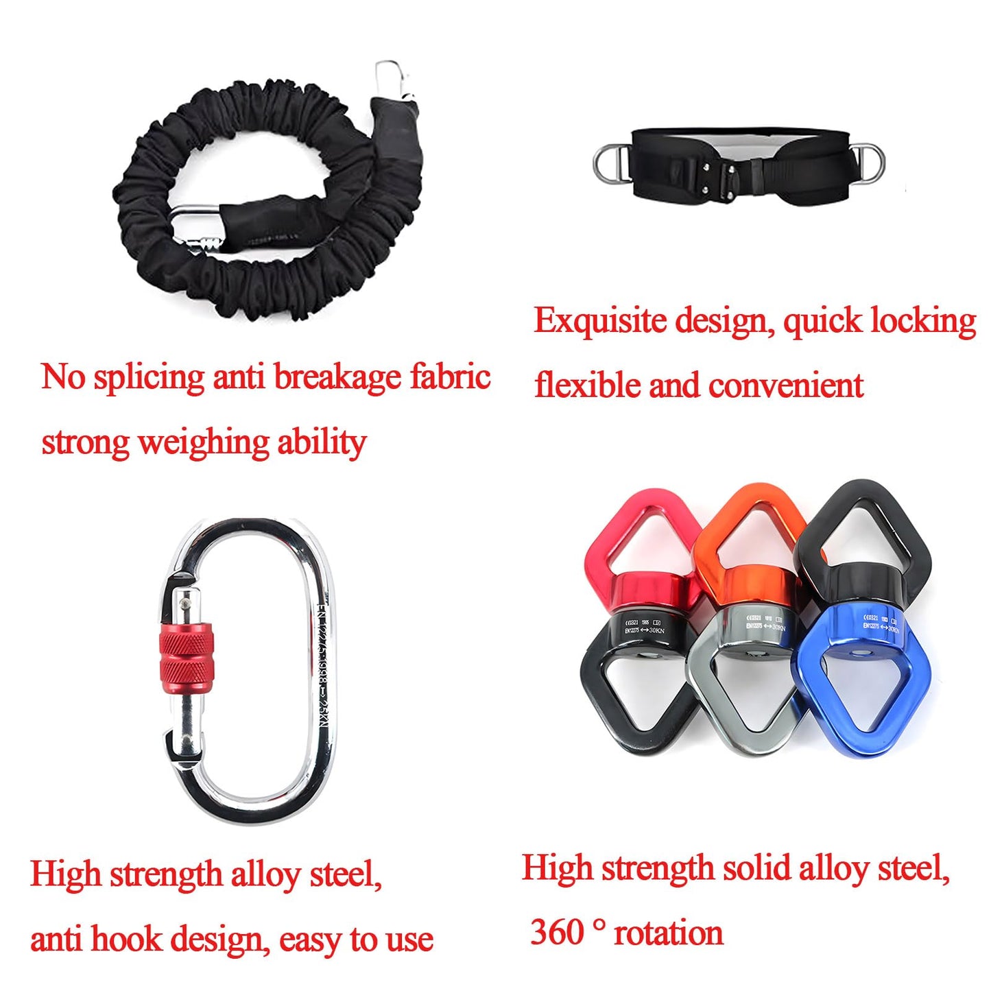 Esanvil Backflip Trainer Backflip Auxiliary Training Rope Heavy Duty Bungee Cords Bungee Fitness Equipment Set for Gymnastics, Martial Arts, Street Dance, Dance, Yoga Backflip Training (M(132-220lbs))