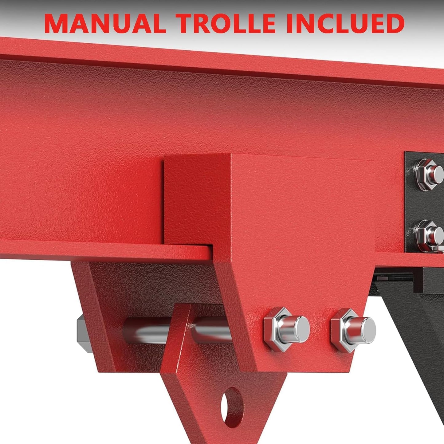 2-Ton (4,400 LBS) Adjustable Gantry Crane | 8–12 FT Height Adjustable | Shop Lift Hoist with Manual Trolley, Hook & Shackles | Portable Overhead Crane for Warehouse, Factory, Garage