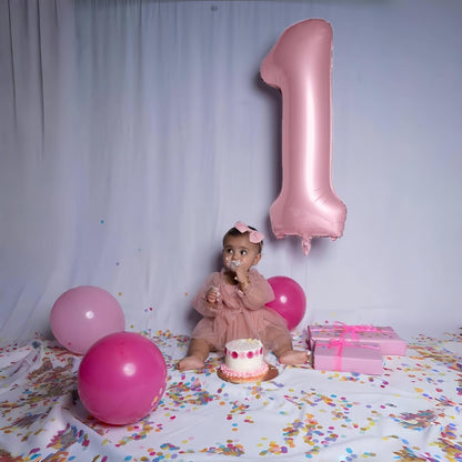 Pastel Pink 40" Foil Number Balloon 0 by [Brand Name] - Large Helium Balloon for Birthday & Graduation Celebrations