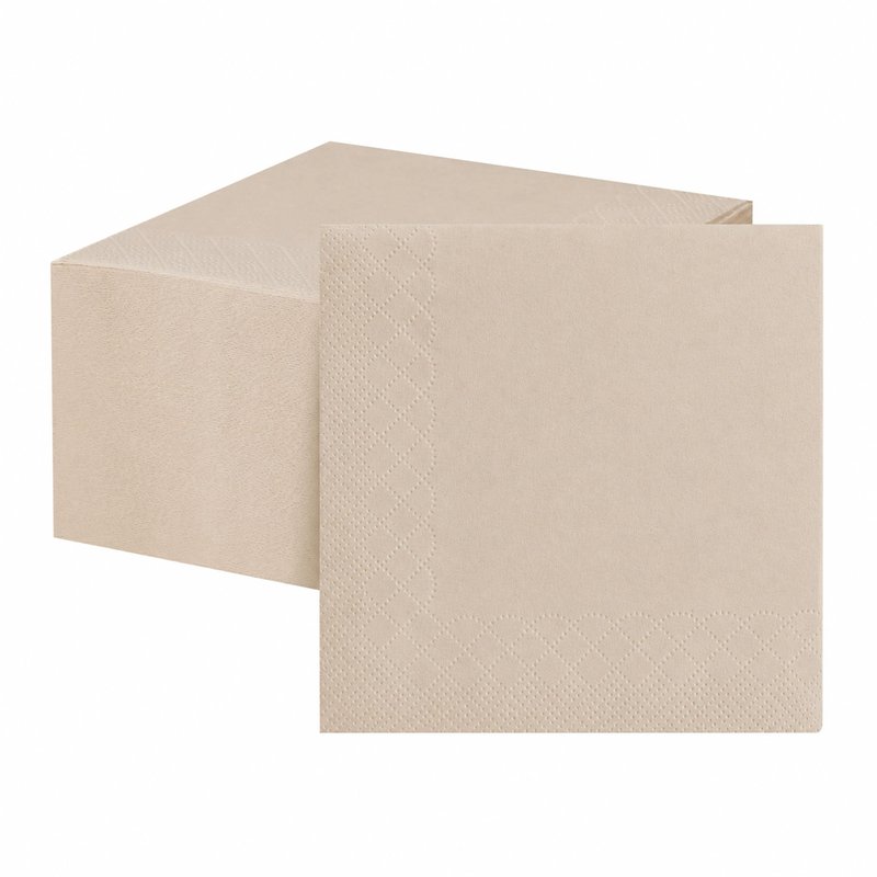 MORGIANA 200-Pack Bamboo Wedding Cocktail Napkins Disposable - 5 x 5 Inch Compostable Napkins for Parties, Bar