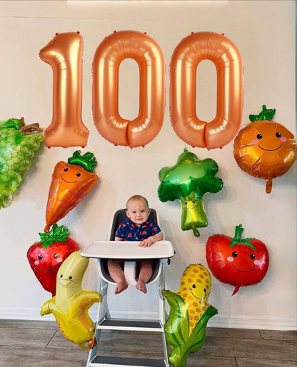 40 Inch Orange 1 Balloon for First Birthday, Orange One 1st Number Balloon Birthday Decorations, 10th 21st, Giant Number 1 Balloons