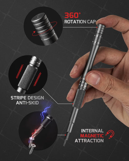 VMAN 128 in 1 Electronics Precision Screwdriver Set, Professional Magnetic Repair Tool Kit with 122 Bits for Computer, PC, iPhone, Laptop, Game Console, Watch, Xbox, PS5, MacBook, Ring Doorbell