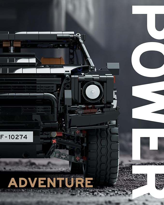 Nifeliz L002 Off-Road Car Building Set Collectible Truck Model and Gift for Adults and car Lovers Authentically Detailed Build and Display Model for Home or Office Décor (3983 PCS NF10274)