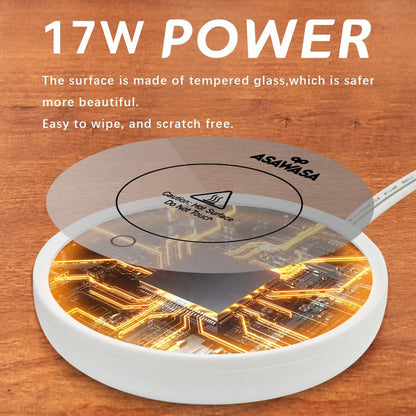 ASAWASA Smart Candle Warmer for Large Jar, Coffee Mug Warmers, with Gravity Switch Auto Shut-On/Off, Safely and evenly Release The Aroma, Keep The Drink at a Pleasant Temperature, A Thoughtful Gifts