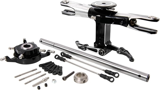 Aircraft T-rex 600FBL RC Helicopter Flybarless Rotor Head Assembly for Align Trex 600 Heli Replacement Part (Rotor Head)