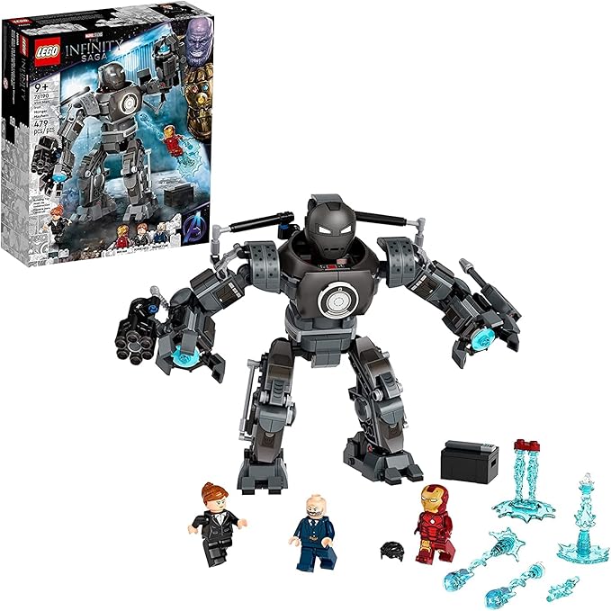LEGO Marvel Iron Man Monger Mayhem Set 76190 Avengers Mech Building Toy Action Figure with Iron Man Obadiah Stane and Pepper Potts Minifigures Gift for 9 Plus Year Old Boys and Girls