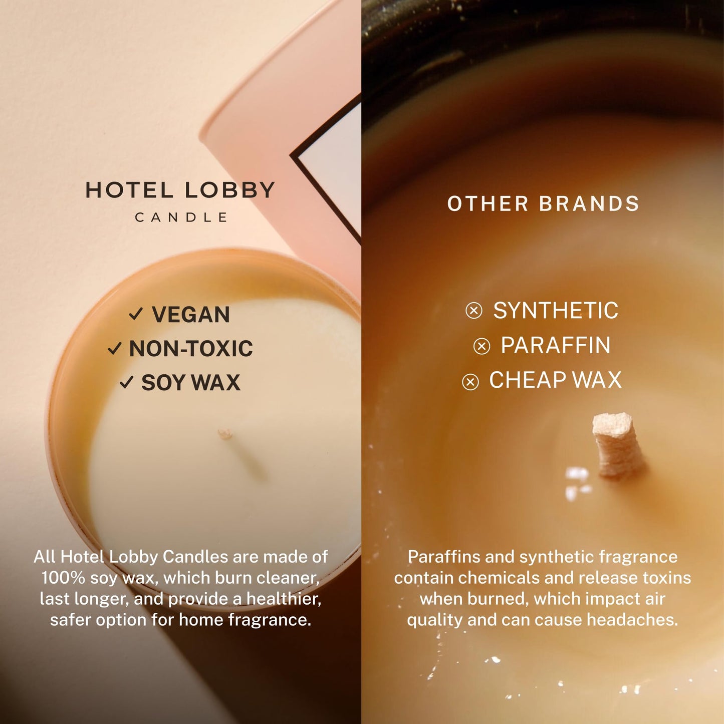 Hotel Lobby Blue Skies Candle – Luxury Hand-Poured 9.75oz Soy Wax with Champagne, Vintage Leather, Mahogany, and Smoke – Infused with Essential Oils, 65-Hour Burn Time, Reusable Vessel, Clean Burn