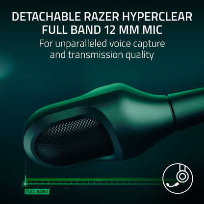Razer BlackShark V3 Pro Wireless ANC Gaming Headset for PC: Full Band Mic - 50mm Drivers - 2.4 GHz, Bluetooth, USB, 3.5mm - Works with Mac, PS5, Nintendo Switch, Smartphone - 70 Hr Battery - Black