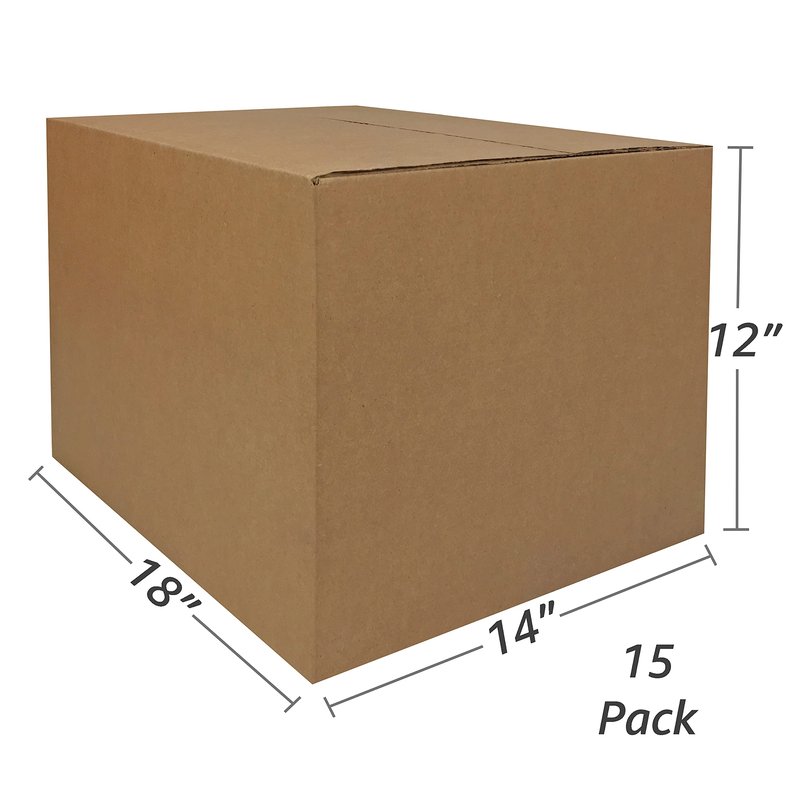 uBoxes Moving Boxes Bundles Medium Boxes 18" x 14" x 12" - Medium Boxes (Pack of 15)