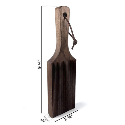 Gnocchi Board - Hand Crafted in USA of American Grown Walnut - Solid Wood Gnocchi Paddle with Garganelli Stick - Cavatelli Pasta Maker - Pasta Board Gnocchi Roller by Crafted Home Goods
