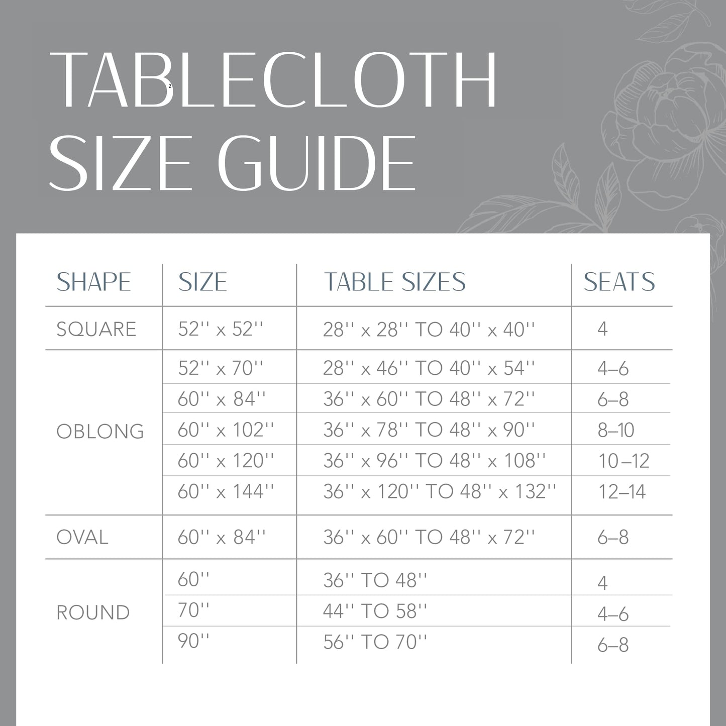 Elrene Home Fashions Savannah Boho Paisley Water and Stain Resistant Vinyl Indoor/Outdoor Tablecloth with Flannel Backing, 52"x52" Square, Gray