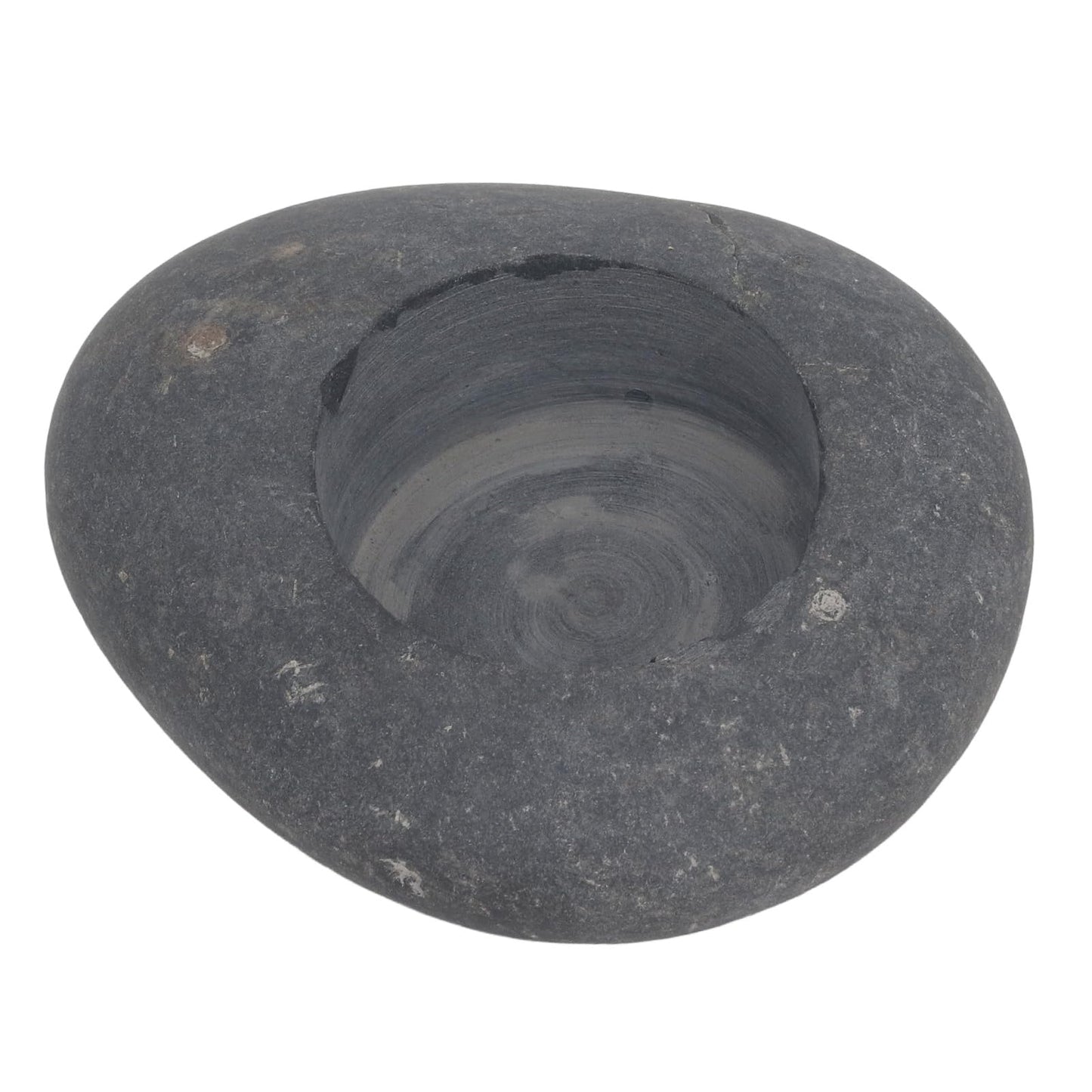 Domary Pebble Candle Holder, Handmade Decorative Stone Tealight Holder with Deep Placement Plate for Wedding Birthday Festival Home Decor