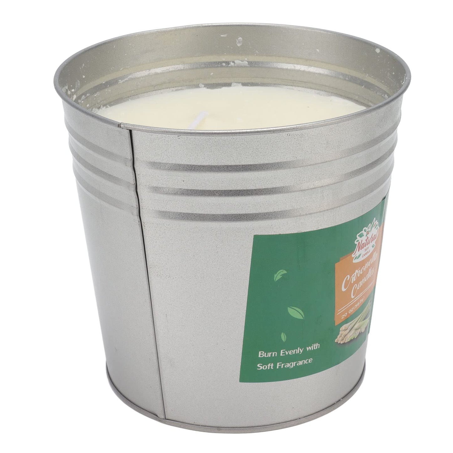 Pwshymi Scented Candle Smokeless 3 Wick Metal Bucket Soy Wax Essential Oil Scented Candle for Dining Garden Camping, Candles Gifts Set for Women, Birthdays, Weddings, Chr