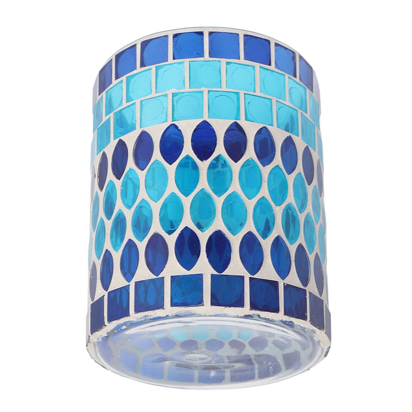 Glass Votive Candle Holder for Tealight, Mosaic Glass Tealight Candle Holder, Handmade Romantic Aromatherapy Candle Lamp Candle Jar Cup for Wedding Centerpiece Party Table Decorations