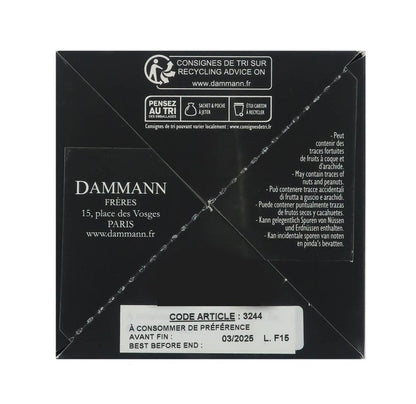 Goût Russe Douchka, Citrus Fruits-Flavoured Black Tea, Box of 25 Cristal® Teabags, Dammann Frère