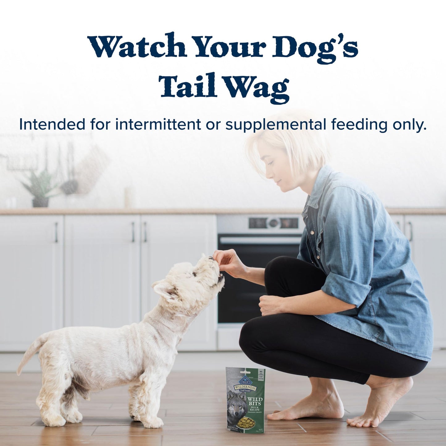 Blue Buffalo Wilderness Trail Treats High Protein Grain Free Dog Biscuits Crunchy Dog Treats, Duck Recipe, 10-oz Bag