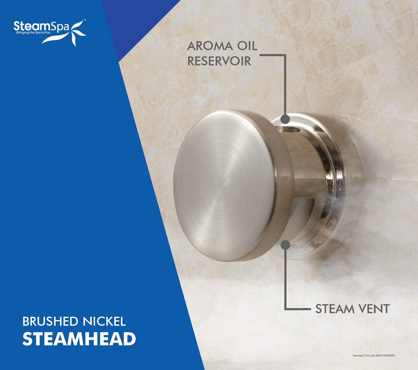 STEAMSPA 9kW Steam Sauna Generator Sentry Series 240V Steam Generator with Touch Screen, Steamhead, Built-in Steam Shower Auto Drain, ACU Quickstart Steam Bath Generator