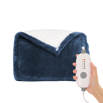 Heated Blanket Electric Blanket Full Size 72''x84'', Soft Flannel Heating Blanket with 1-10 Hour Auto Off - 6 Heat Settings - Machine Washable - Dark Grey