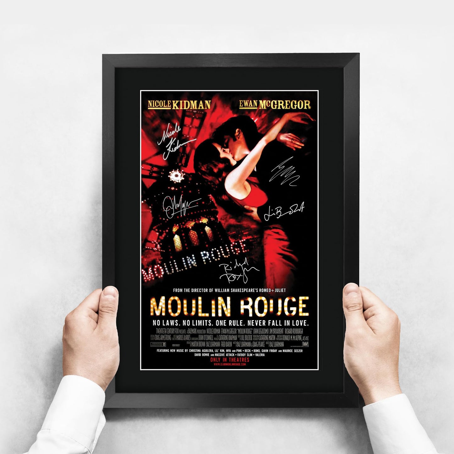 HWC Trading Moulin Rouge Gifts Printed Signed Autograph Picture for Movie Memorabilia Fans - 16" x 12" Framed