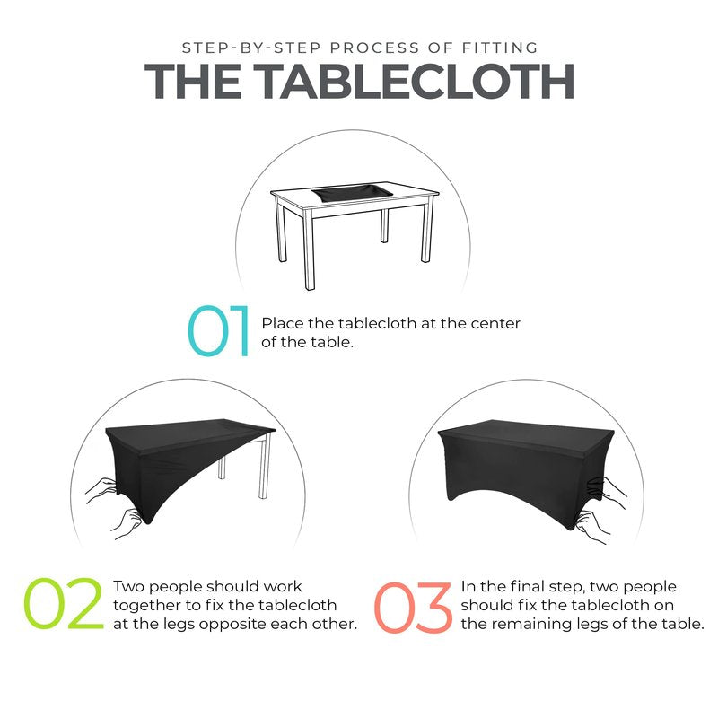 Utopia Kitchen Spandex Tablecloth 2 Pack [4FT, Pink] Tight, Fitted, Washable and Wrinkle Resistant Stretch Table Cloth Rectangle Cover for Trade Show, Weddings & Parties [48Lx30Wx30H Inch]