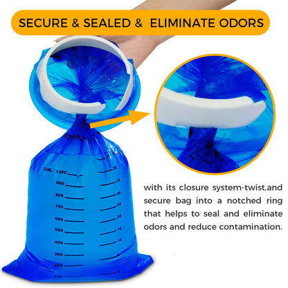 50 Pack Emesis Bag, Disposable Vomit Bags, Aircraft Barf Car Sickness Nausea Bags for Travel Motion Sickness