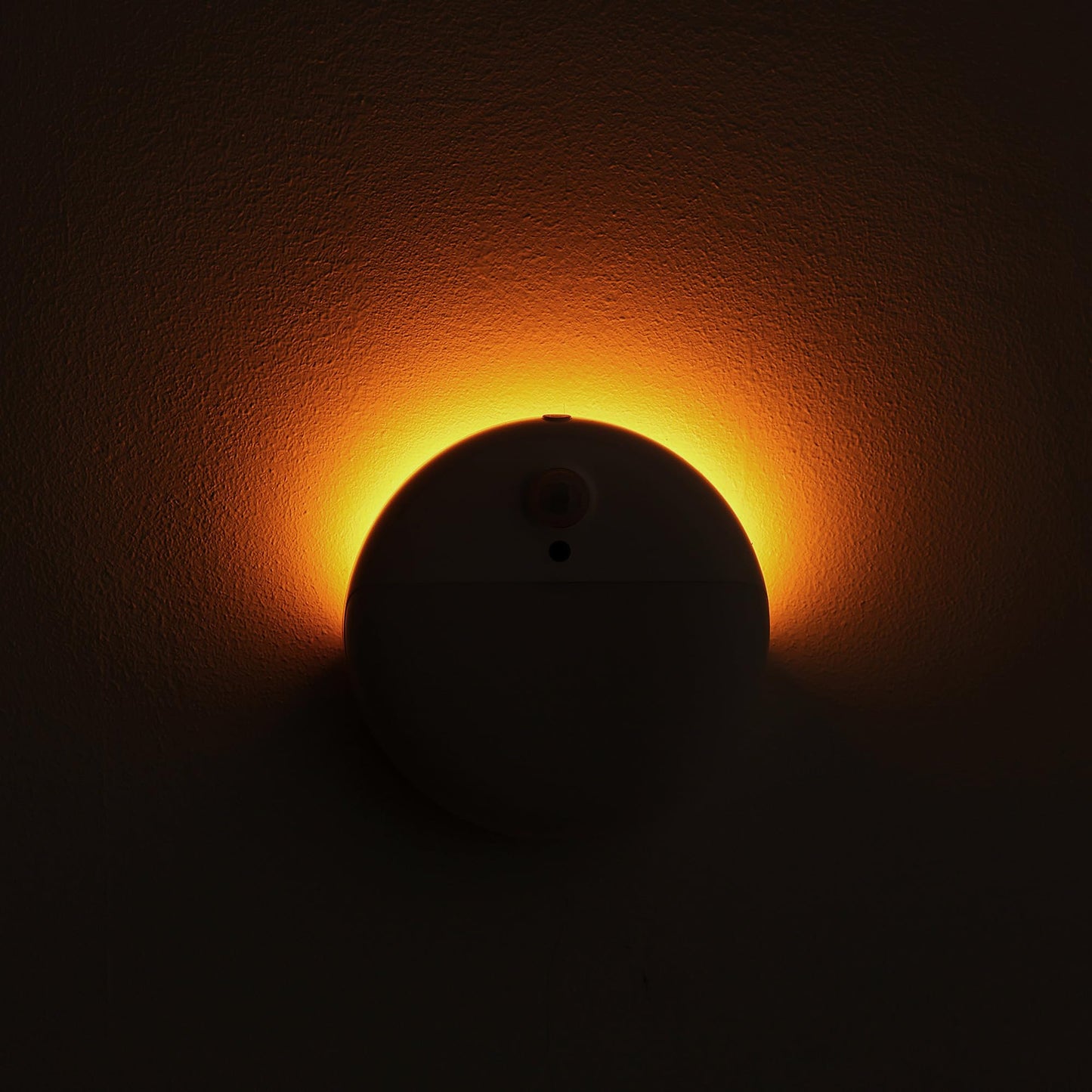 YUNLEX 2 Pack Motion Sensor Night Light, 2 Light Sources, 3 Light Modes, Night Light for Stairs, Bathroom, Bedroom, Hallway, Kitchen, Amber
