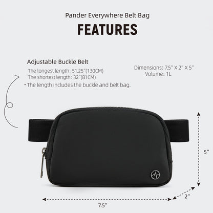 Pander Fanny Pack Everywhere Belt Bag, Bum Bag Crossbody Bags for Women Designer