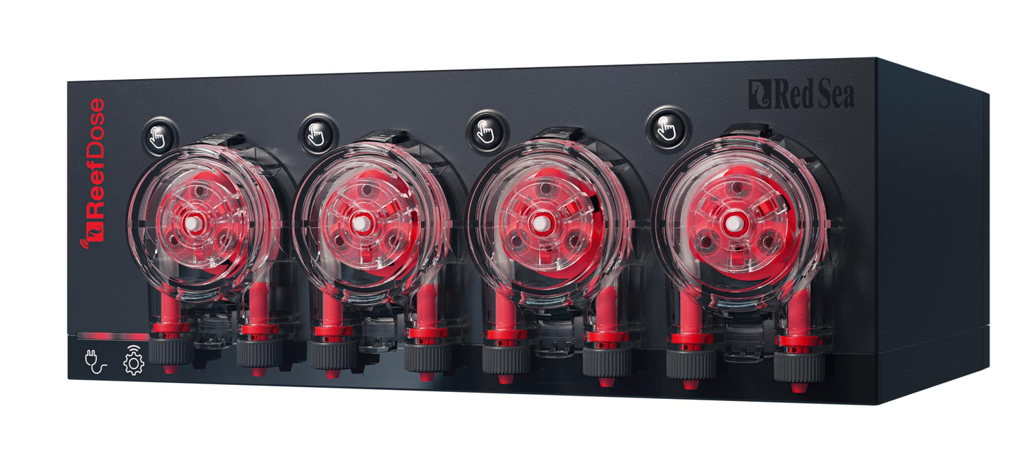 Red Sea ReefDose 4 Head Wireless Dosing Pump for Supplements, Foods & Trace Elements in Saltwater Aquariums | ReefBeat App Controlled Reef Marine