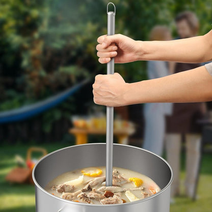 42" Stainless Stiring Paddle Mash Spatula Mixing Paddle Perfect for Cooking, Crawfish and Brewing, Grill, Seafood Boils, Durable 42-in Stainless Steel Stir Paddle Mixer Wide Huge Spatula Paddle