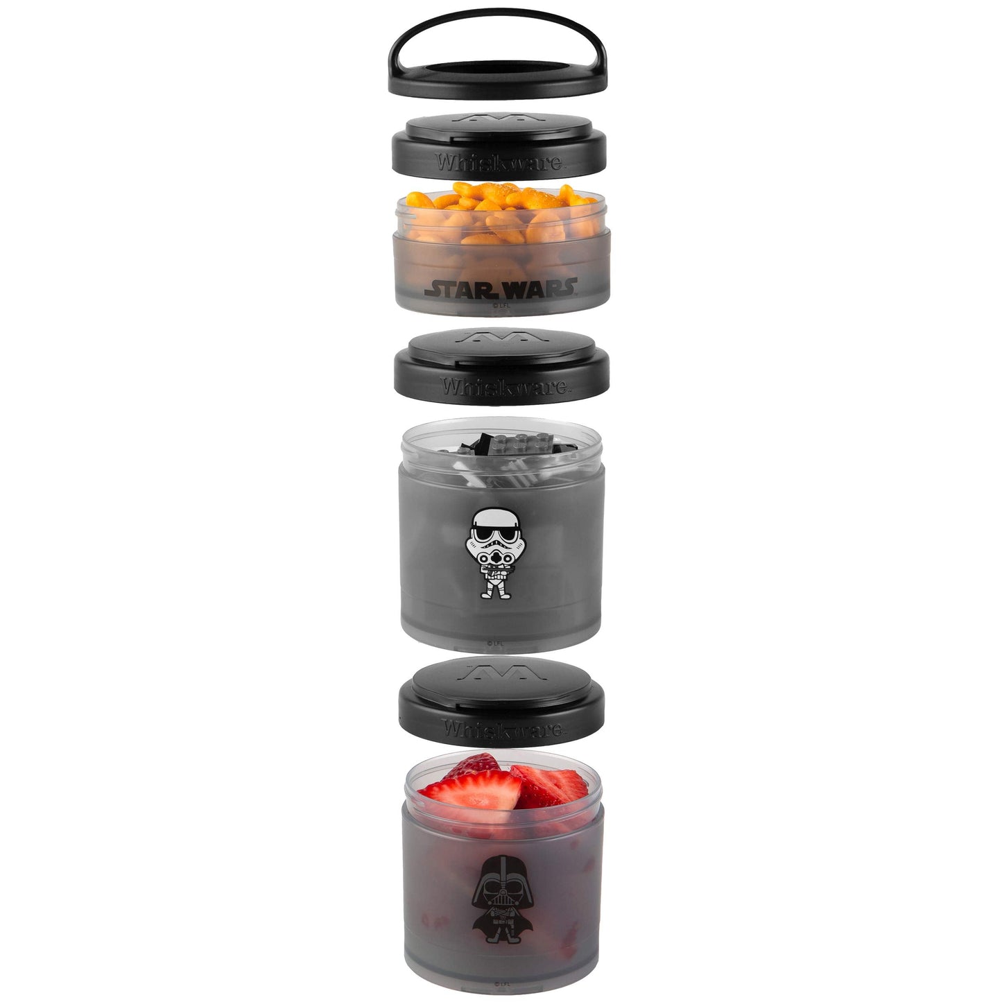 Whiskware Star Wars Stackable Snack Pack, Darth Vader & Storm Trooper